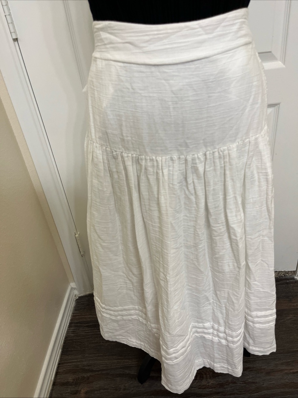Anthropologie Inspired by ON 34Th Women's White Maxi Skirt Size Large NWOT Boho - Picture 5 of 11